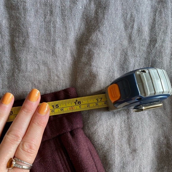 System Men’s Wool Blend Burgundy Trouser Cropped Pant Size 86-100 Business - Picture 4 of 8